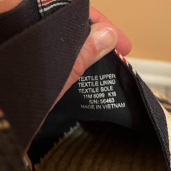 Tory Burch Catalina 3 50MM Striped Canvas/Elastic Espadrille in Navy Multi - Picture 11 of 11